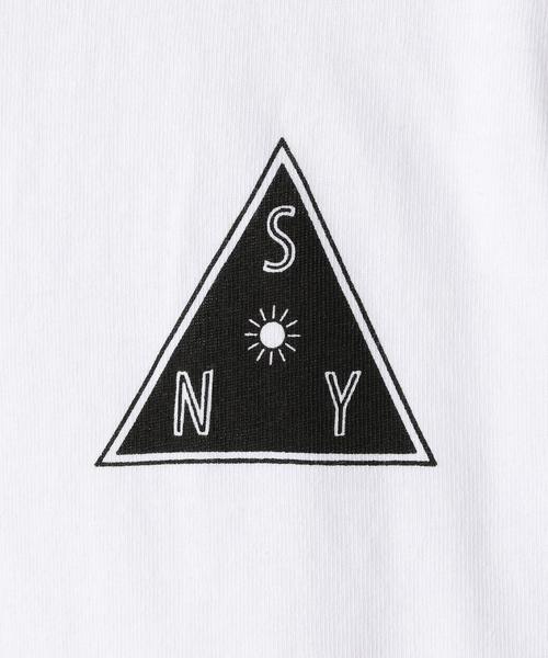 SUNNY  SPORTS（サニースポーツ）の「SUNNY SPORTS（サニースポーツ）別注SNY袖プリントロングスリーブカットソー（Tシャツ/カットソー・メンズ・ホワイト/ブラック・MEDIUM/X-LARGE/LARGE）」の10枚目の写真