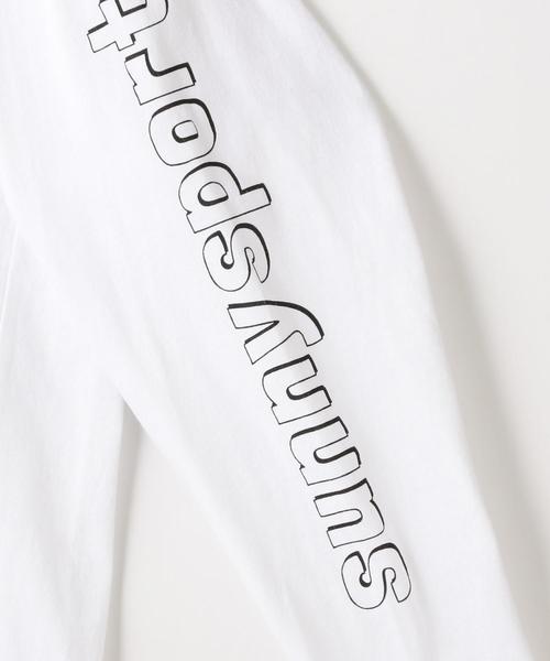 SUNNY  SPORTS（サニースポーツ）の「SUNNY SPORTS（サニースポーツ）別注SNY袖プリントロングスリーブカットソー（Tシャツ/カットソー・メンズ・ホワイト/ブラック・MEDIUM/X-LARGE/LARGE）」の11枚目の写真