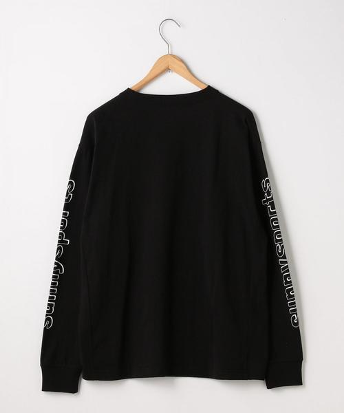 SUNNY  SPORTS（サニースポーツ）の「SUNNY SPORTS（サニースポーツ）別注SNY袖プリントロングスリーブカットソー（Tシャツ/カットソー・メンズ・ホワイト/ブラック・MEDIUM/X-LARGE/LARGE）」の4枚目の写真