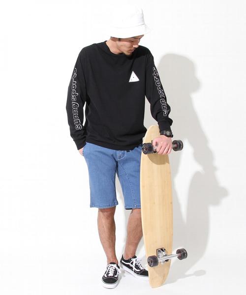 SUNNY  SPORTS（サニースポーツ）の「SUNNY SPORTS（サニースポーツ）別注SNY袖プリントロングスリーブカットソー（Tシャツ/カットソー・メンズ・ホワイト/ブラック・MEDIUM/X-LARGE/LARGE）」の16枚目の写真