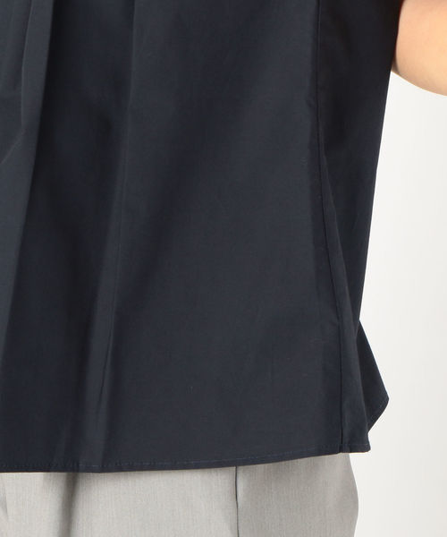 SHIPS（シップス）の「タイプライターVネックプルオーバー（シャツ/ブラウス・レディース・オフホワイト/ネイビー・ONE SIZE）」の9枚目の写真