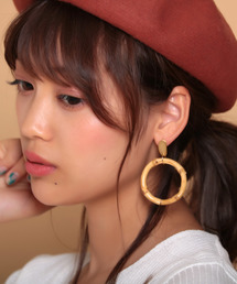 lala Born | 【lala Born】バンブーサークルピアス(ピアス（両耳用）)