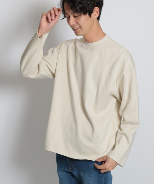 niko and...（ニコアンド）の「ボンディングモックプルオーバー（Tシャツ/カットソー・メンズ・パープル/チャコール/オフホワイト・MEDIUM/LARGE）」の2枚目の写真