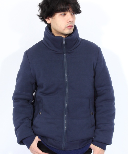 ８(eight)（エイト）の「中綿 ジャケット ブルゾン（ブルゾン・メンズ・ブラック/ネイビー・MEDIUM/LARGE/X-LARGE）」の2枚目の写真