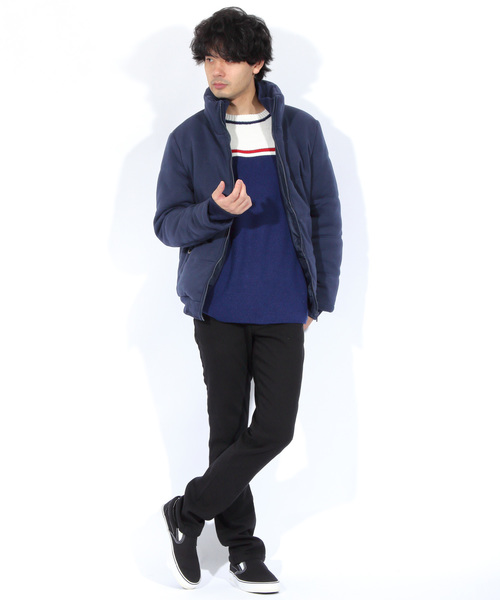 ８(eight)（エイト）の「中綿 ジャケット ブルゾン（ブルゾン・メンズ・ブラック/ネイビー・MEDIUM/LARGE/X-LARGE）」の14枚目の写真