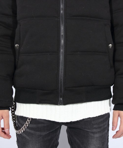 ８(eight)（エイト）の「中綿 ジャケット ブルゾン（ブルゾン・メンズ・ブラック/ネイビー・MEDIUM/LARGE/X-LARGE）」の5枚目の写真