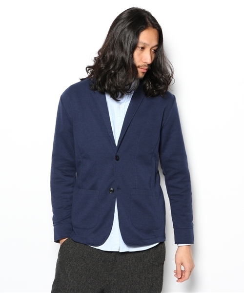 WEGO(ウィゴー)の「WEGO/ポンチテーラードジャケット(テーラードジャケット・メンズ・グレー/ネイビー/ブラック・MEDIUM/LARGE)」の3枚目の写真