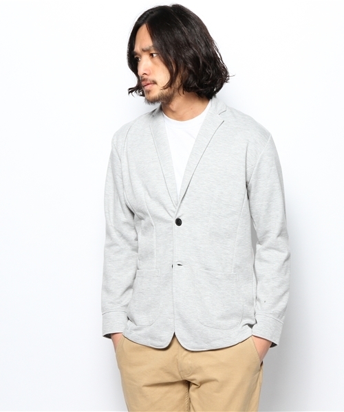 WEGO(ウィゴー)の「WEGO/ポンチテーラードジャケット(テーラードジャケット・メンズ・グレー/ネイビー/ブラック・MEDIUM/LARGE)」の1枚目の写真