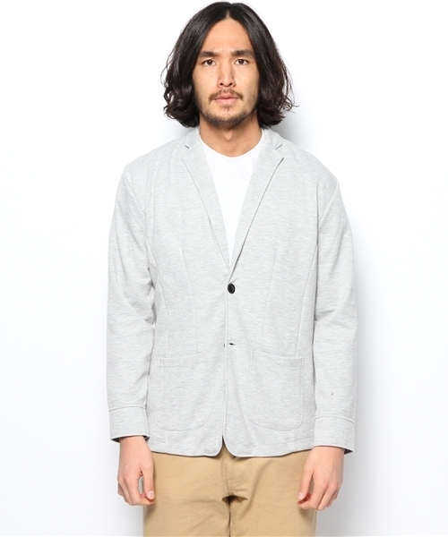 WEGO(ウィゴー)の「WEGO/ポンチテーラードジャケット(テーラードジャケット・メンズ・グレー/ネイビー/ブラック・MEDIUM/LARGE)」の4枚目の写真