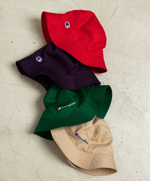Champion（チャンピオン）の「∴WEGO/Champion別注バケットハット（ハット・メンズ・ネイビー/ベージュ/ホワイト/ブラック/ライトベージュ/グリーン/パープル/レッド・FREE）」の19枚目の写真