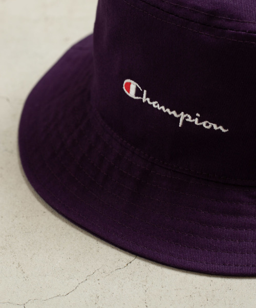 Champion（チャンピオン）の「∴WEGO/Champion別注バケットハット（ハット・メンズ・ネイビー/ベージュ/ホワイト/ブラック/ライトベージュ/グリーン/パープル/レッド・FREE）」の13枚目の写真