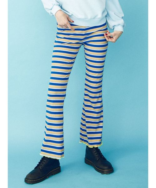 jouetie（ジュエティ）の「テレコカラーメローパンツ（その他パンツ・レディース・ブラック/パープル/グレー/ピンク/ブルー・MEDIUM）」の4枚目の写真