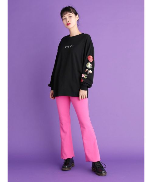 jouetie（ジュエティ）の「テレコカラーメローパンツ（その他パンツ・レディース・ブラック/パープル/グレー/ピンク/ブルー・MEDIUM）」の10枚目の写真