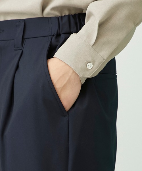 UNITED TOKYO（ユナイテッドトウキョウ）の「マルチストレッチサイドゴムスラックス（スラックス・メンズ・ブラック/グレー/ネイビー/ベージュ/キャメル・3/1/2/4）」の17枚目の写真