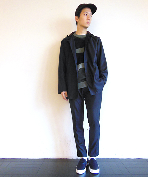 WHO'S WHO gallery（フーズフーギャラリー）の「リブ付イージーパンツ（スラックス・メンズ・チャコールグレー/ブルー/ネイビー/ブラック/その他20/その他・MEDIUM/LARGE）」の16枚目の写真