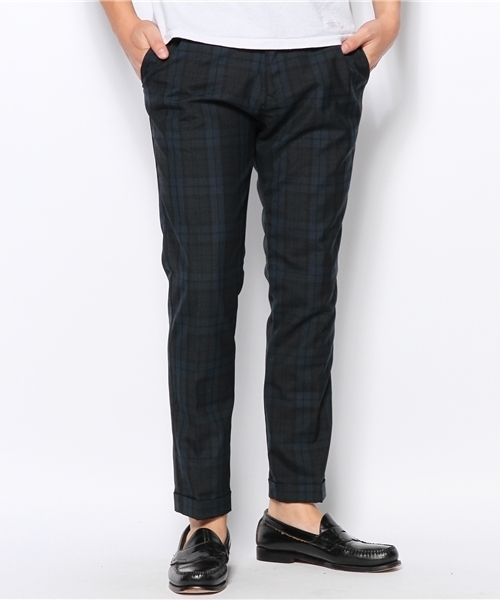 WHO'S WHO gallery（フーズフーギャラリー）の「リブ付イージーパンツ（スラックス・メンズ・チャコールグレー/ブルー/ネイビー/ブラック/その他20/その他・MEDIUM/LARGE）」の2枚目の写真