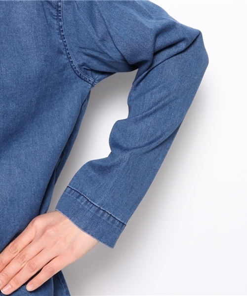 WEGO(ウィゴー)の「WEGO/ビッグジャケット(テーラードジャケット・レディース・ライトベージュ/ネイビー・FREE)」の6枚目の写真