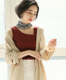 LOWRYS FARM | スーピマアシメノースリーブ　828802(Tシャツ/カットソー)