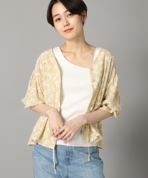 LOWRYS FARM（ローリーズファーム）の「スーピマアシメノースリーブ　828802（Tシャツ/カットソー・レディース・ブラック/ベージュ/ブラウン/オフホワイト・FREE）」の16枚目の写真