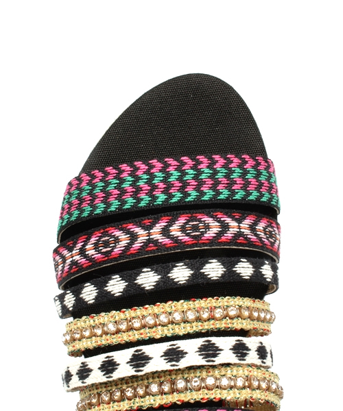 Ray BEAMS（レイビームス）の「○Vidorreta / マルチベルト サンダル（サンダル・レディース・ブラック・36/39/38/37/35）」の6枚目の写真