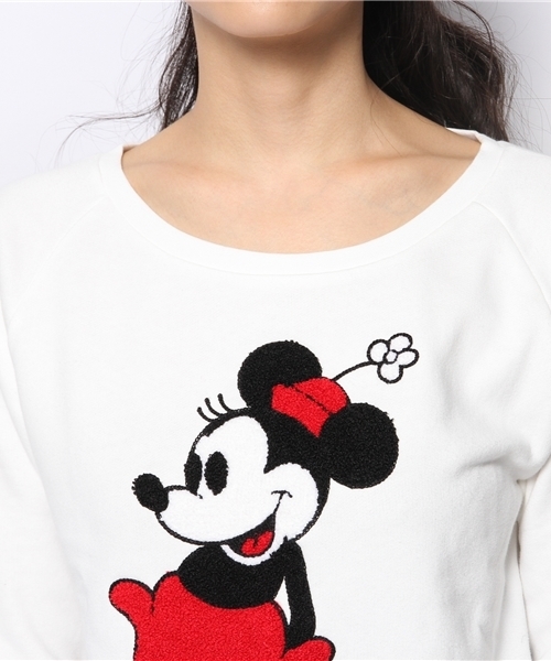 green label relaxing（グリーンレーベルリラクシング）の「MINNIE MOUSE スウェット（スウェット・レディース・ホワイト・フリー）」の6枚目の写真