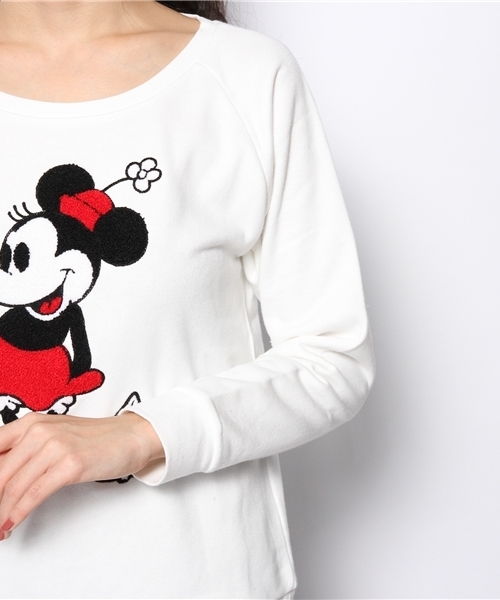 green label relaxing（グリーンレーベルリラクシング）の「MINNIE MOUSE スウェット（スウェット・レディース・ホワイト・フリー）」の7枚目の写真