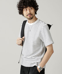 NANO universe | ジャガードボーダークルーネックＴシャツ(Tシャツ/カットソー)