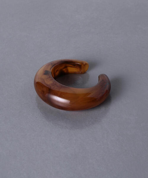 UNITED ARROWS（ユナイテッドアローズ）の「UWSC ハーフ バングル ◆（ブレスレット・レディース・ナチュラル/ホワイト/ブラウン・FREE）」の2枚目の写真