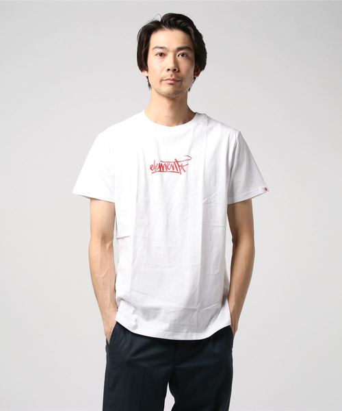 ELEMENT(エレメント)の「半袖Tシャツ ELEMENT DESI AJ021-213(Tシャツ/カットソー・メンズ・ホワイト/ブラック・M/L/XL)」の2枚目の写真