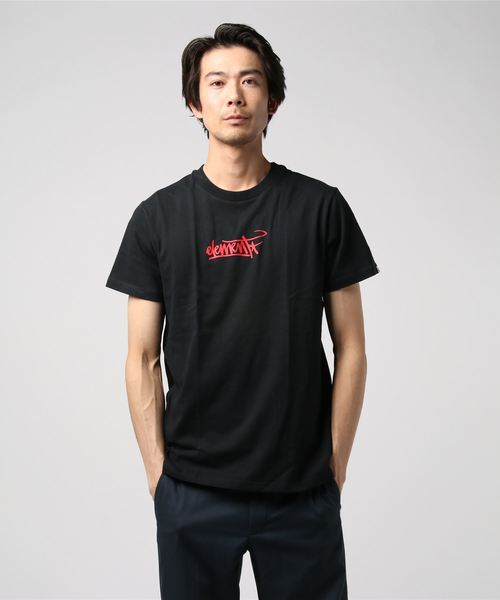ELEMENT(エレメント)の「半袖Tシャツ ELEMENT DESI AJ021-213(Tシャツ/カットソー・メンズ・ホワイト/ブラック・M/L/XL)」の1枚目の写真