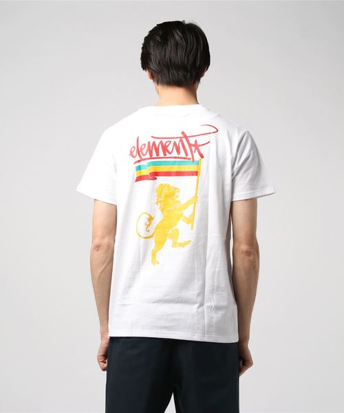 ELEMENT(エレメント)の「半袖Tシャツ ELEMENT DESI AJ021-213(Tシャツ/カットソー・メンズ・ホワイト/ブラック・M/L/XL)」の5枚目の写真