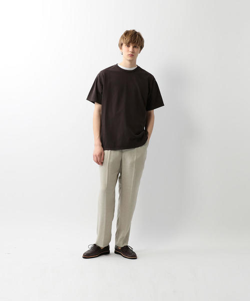 Steven Alan（スティーブンアラン）の「＜Steven Alan＞ LIGHT HI-DENS SHORT SLEEVE TEE-TETRA/Tシャツ（Tシャツ/カットソー・メンズ・ホワイト/ダークブラウン/ブラック・MEDIUM/SMALL/X-LARGE/LARGE）」の13枚目の写真