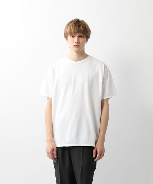 Steven Alan（スティーブンアラン）の「＜Steven Alan＞ LIGHT HI-DENS SHORT SLEEVE TEE-TETRA/Tシャツ（Tシャツ/カットソー・メンズ・ホワイト/ダークブラウン/ブラック・MEDIUM/SMALL/X-LARGE/LARGE）」の7枚目の写真
