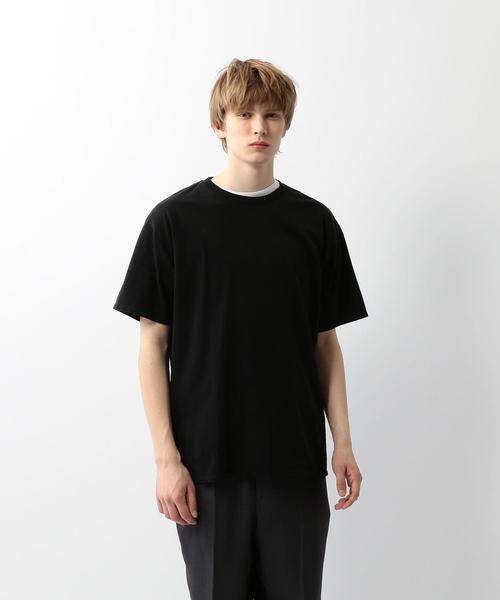 Steven Alan（スティーブンアラン）の「＜Steven Alan＞ LIGHT HI-DENS SHORT SLEEVE TEE-TETRA/Tシャツ（Tシャツ/カットソー・メンズ・ホワイト/ダークブラウン/ブラック・MEDIUM/SMALL/X-LARGE/LARGE）」の8枚目の写真