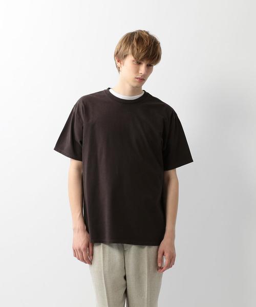 Steven Alan（スティーブンアラン）の「＜Steven Alan＞ LIGHT HI-DENS SHORT SLEEVE TEE-TETRA/Tシャツ（Tシャツ/カットソー・メンズ・ホワイト/ダークブラウン/ブラック・MEDIUM/SMALL/X-LARGE/LARGE）」の9枚目の写真