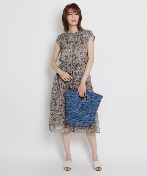 Gisele6月号掲載 スクエアかごバッグ