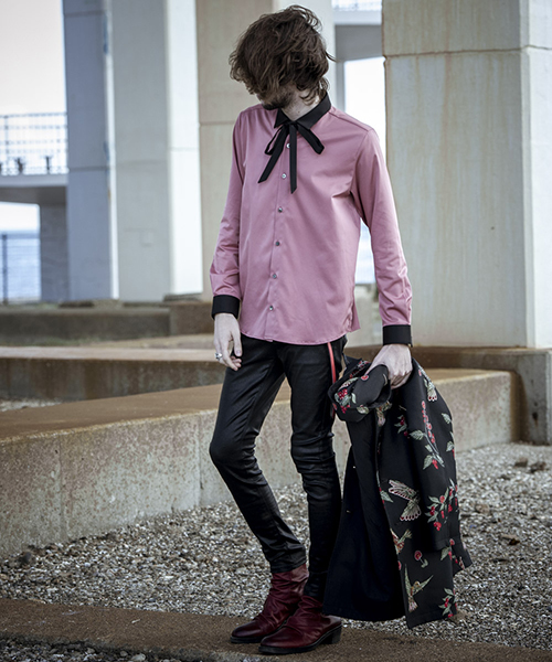 NO ID.(ノーアイディ)の「ms3935-リボン付クレリックショートカラー NO ID.(ノーアイディ)の「ms3935-リボン付クレリックショートカラー