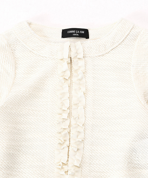 COMME CA ISM（コムサイズム）の「ボレロ カーディガン（カーディガン/ボレロ・キッズ・アイボリー/グレー・110cm/100cm/120cm/130cm）」の7枚目の写真