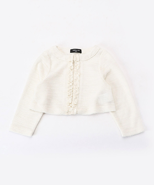 COMME CA ISM（コムサイズム）の「ボレロ カーディガン（カーディガン/ボレロ・キッズ・アイボリー/グレー・110cm/100cm/120cm/130cm）」の9枚目の写真