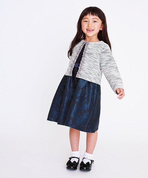 COMME CA ISM（コムサイズム）の「ボレロ カーディガン（カーディガン/ボレロ・キッズ・アイボリー/グレー・110cm/100cm/120cm/130cm）」の10枚目の写真