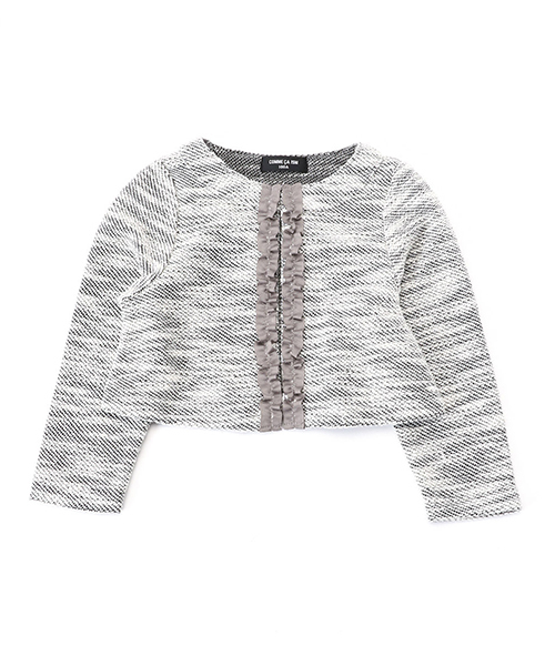 COMME CA ISM（コムサイズム）の「ボレロ カーディガン（カーディガン/ボレロ・キッズ・アイボリー/グレー・110cm/100cm/120cm/130cm）」の12枚目の写真