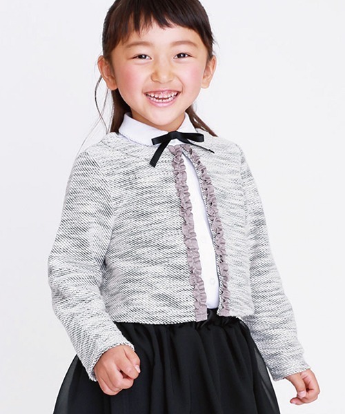 COMME CA ISM（コムサイズム）の「ボレロ カーディガン（カーディガン/ボレロ・キッズ・アイボリー/グレー・110cm/100cm/120cm/130cm）」の16枚目の写真