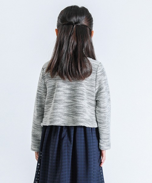 COMME CA ISM（コムサイズム）の「ボレロ カーディガン（カーディガン/ボレロ・キッズ・アイボリー/グレー・110cm/100cm/120cm/130cm）」の14枚目の写真
