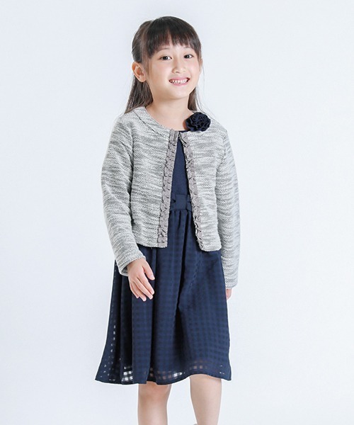 COMME CA ISM（コムサイズム）の「ボレロ カーディガン（カーディガン/ボレロ・キッズ・アイボリー/グレー・110cm/100cm/120cm/130cm）」の15枚目の写真