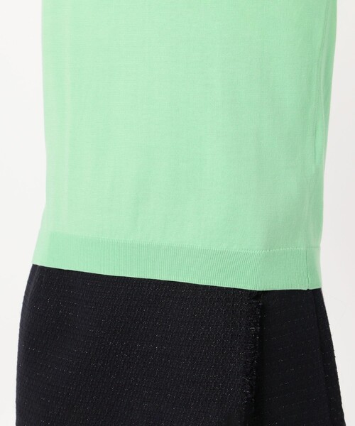 BALLSEY（ボールジィ）の「ハイゲージコットン クルーネックプルオーバー（ニット/セーター・レディース・ネイビー/ライトグレー/チャコールグレー/ホワイト/ライトグリーン/ピンク/イエロー・L/M/S）」の18枚目の写真