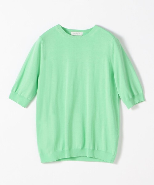 BALLSEY（ボールジィ）の「ハイゲージコットン クルーネックプルオーバー（ニット/セーター・レディース・ネイビー/ライトグレー/チャコールグレー/ホワイト/ライトグリーン/ピンク/イエロー・L/M/S）」の19枚目の写真