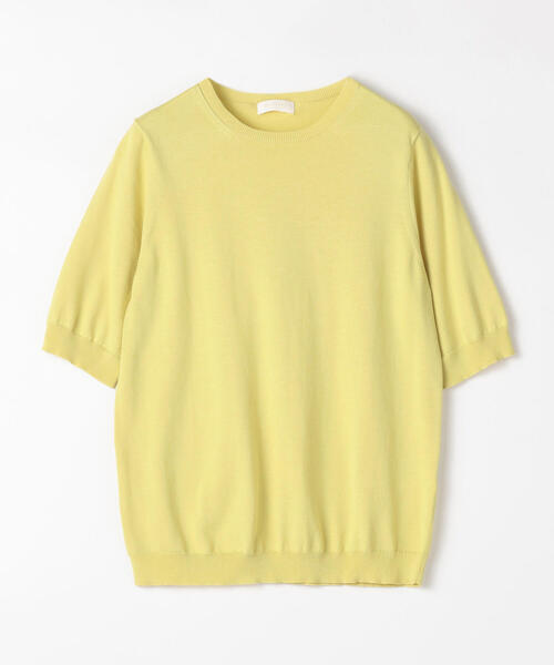 BALLSEY（ボールジィ）の「ハイゲージコットン クルーネックプルオーバー（ニット/セーター・レディース・ネイビー/ライトグレー/チャコールグレー/ホワイト/ライトグリーン/ピンク/イエロー・L/M/S）」の20枚目の写真