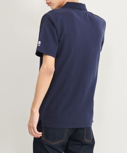 FILA（フィラ）の「【FILA/フィラ】WEB限定 別注 機能付き ワンポイント ロゴ刺繍 綿100% 半袖ポロシャツ/抗菌防臭＋接触冷感＋汗染み防止（ポロシャツ・メンズ・ホワイト/ブラック/ネイビー/ホワイト系その他/ブラック系その他/ホワイト系その他2/ブラック系その他2/ブルー系その他・M/L/LL）」の15枚目の写真