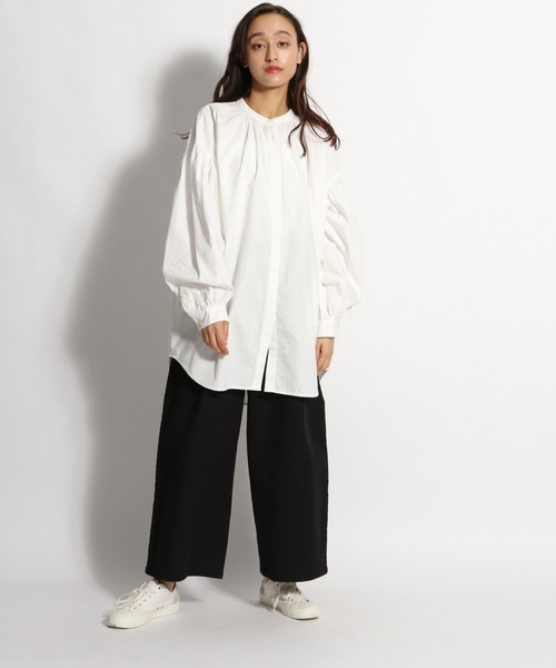 niko and...（ニコアンド）の「VARDHMANカツラギアーチワイドパンツ（その他パンツ・レディース・アイボリー/カーキ/ベージュ/ブラック・MEDIUM/LARGE）」の10枚目の写真