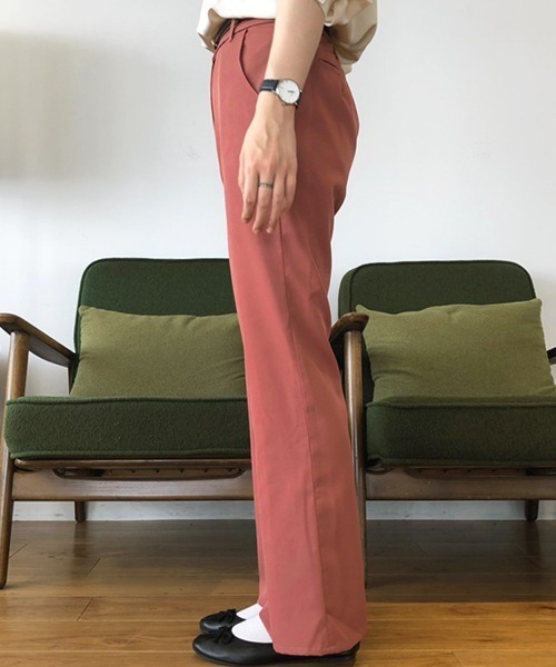 PairPair（ペアペア）の「スリット入りセミフレアパンツ（その他パンツ・レディース・ブラック/スモークピンク/モカ/アイボリー/ライトグリーン・SMALL/MEDIUM）」の14枚目の写真